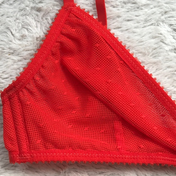 NWT J. Crew scarlet red laced bra - Picture 5 of 7